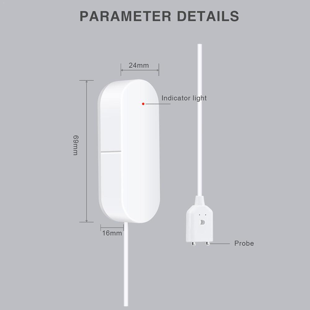 Senzor pentru prevenire de înec WiFi, anti înec, anti inundație, senzor inteligent, protecție sistem sanitar, casă inteligentă